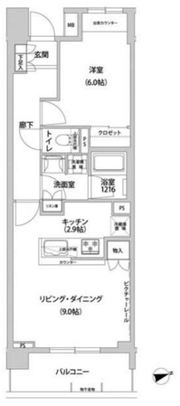 コンフォリア目黒青葉台の物件間取画像